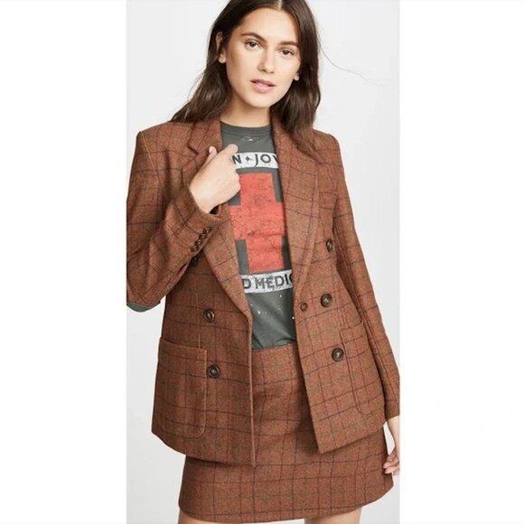 Rachel Antonoff Richard Mini Skirt Plaid Multi - Picture 3 of 7